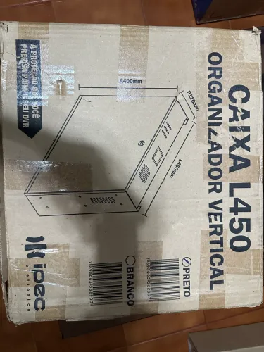 Caixa Organizadora Vertical L450 IPEC para DVR e CFTV - Nova