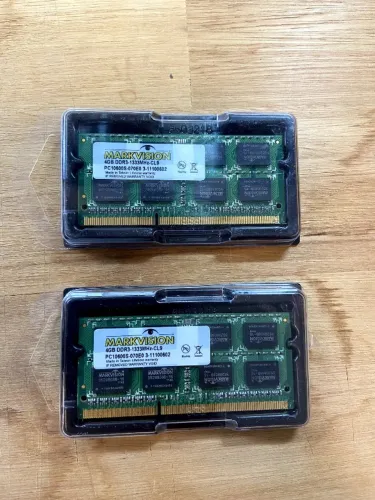 KIT DE MEMÓRIA RAM PARA NOTEBOOK - MARKVISION - 8GB (2×4GB) DDR3 1333MHz - PC3-10600S