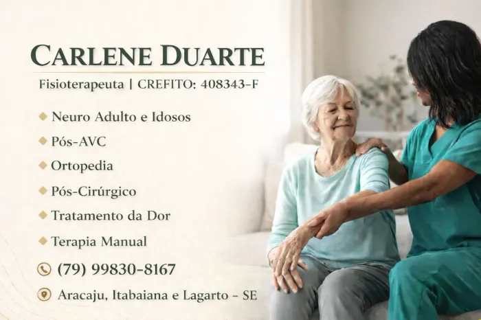 Fisioterapeuta domiciliar Aracaju e região