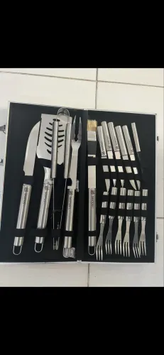 ? KIT CHURRASCO SANTOS - COMPLETO E NOVO!