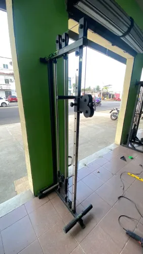 Polia simples para peso com anilhas 