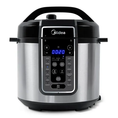 Panela De Pressão Elétrica 6 L Mastersteam Inox Midea