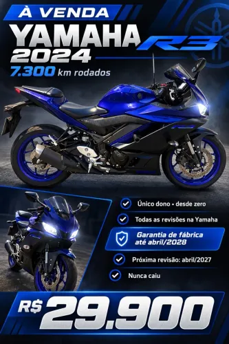 R3 2024 - Único Dono - 7300km, na garantia