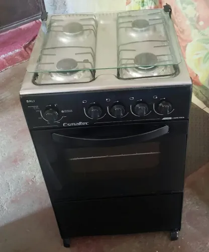 Fogão 4bcs preto Esmaltec
