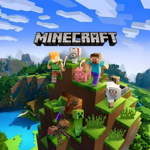 Painel de lona no tema Minecraft 