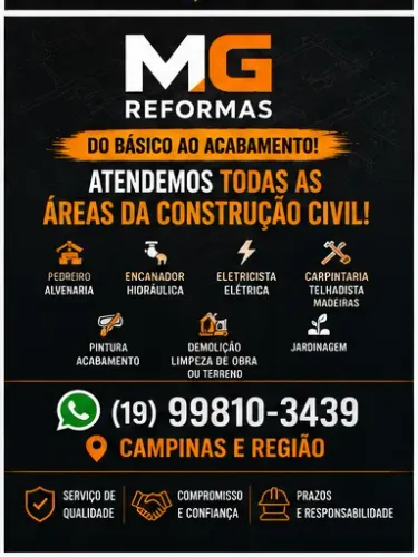 ? Reformas em Geral em Campinas | Do Básico ao Acabamento