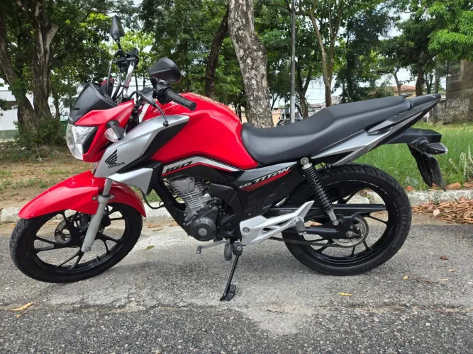 Honda CG 160 Titan 2022/2023 Vermelha - Impecável / IPVA 2026 Pago!