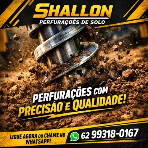 Trabalhamos com perfurações e manilhas