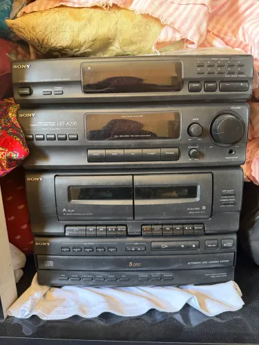 Sony LBT-A295 Mini System Vintage Anos 90 Completo c/ Caixas - Funcionando 100%