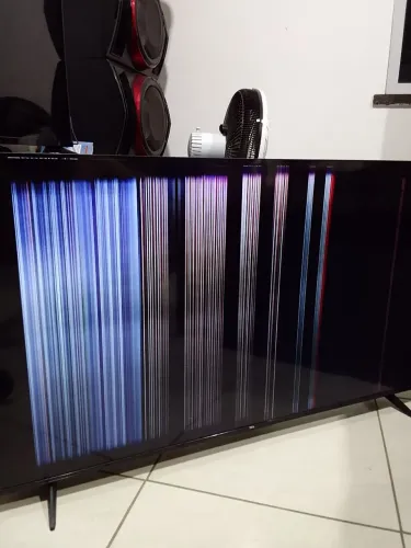 Tv de led 55 polegadas com defeito na tela