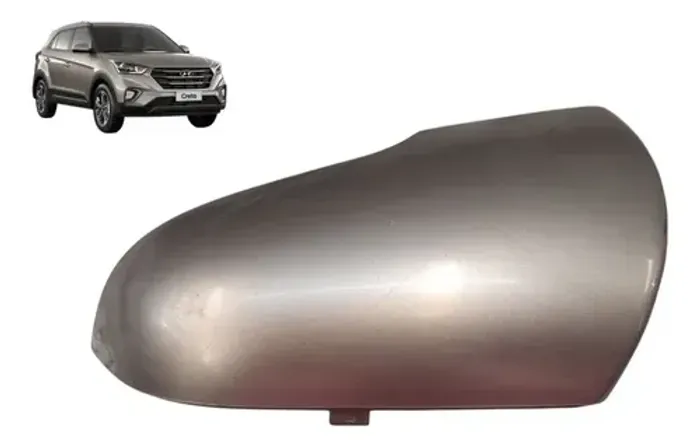 Capa Retrovisor Esquerdo Creta 1.6 16v 2021 Com Detalhe Cinza