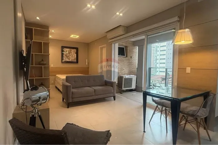 Studio mobiliado para locação no Bairro Paraíso - Rua Sampaio Viana - 39m2 com 1 vaga de g