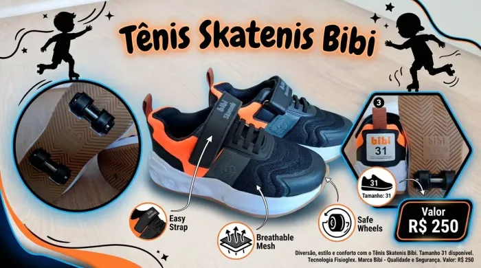 TÊNIS SKATENIS BIBI
