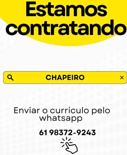 Vaga para Chapeiro