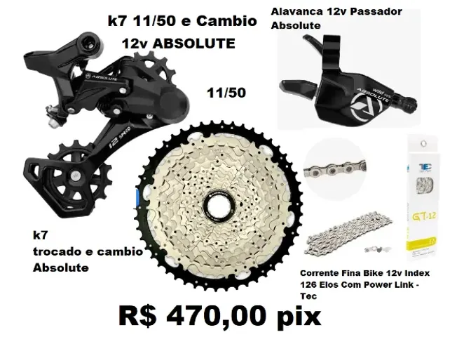 Grupo Relação bike  Absolute 1x12v