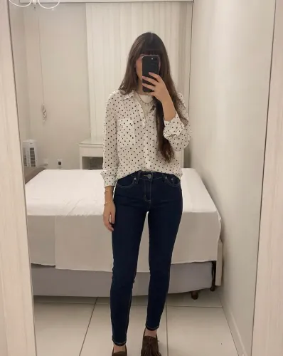 Calça skinny Damyller com avaria 36