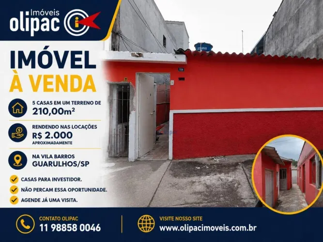 Casa com 6 dormitórios à venda, 150 m² por R$ 320.000,00 - Vila Barros - Guarulhos/SP