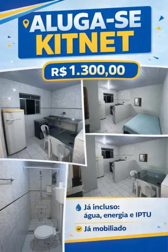 ALUGA-SE KITNET MOBILIADO NA PAJUÇARA