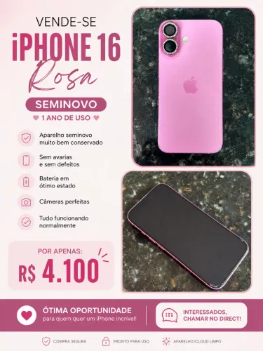 VENDE-SE IPHONE 16