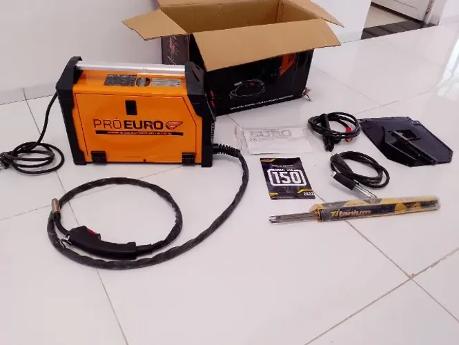 Máquina de solda inversora elétrodo e Mig sem gás 