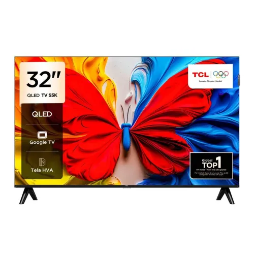 TCL Smart TV QLED 32 Full HD Google (Android) TV (novo, nota e garantia)