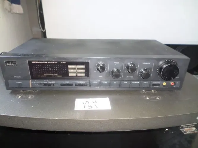  Pré-amplificador de som estéreo profissional Sansui, alta fidelidade modelo C-1000- AH193