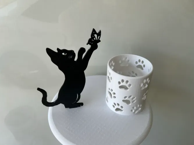 Porta caneta de gato
