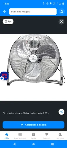 peças para ventilador