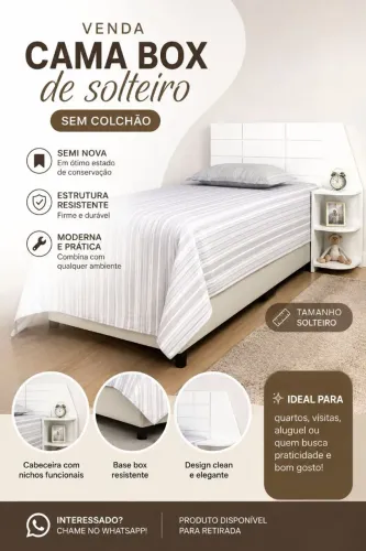 Cama Box Solteiro 