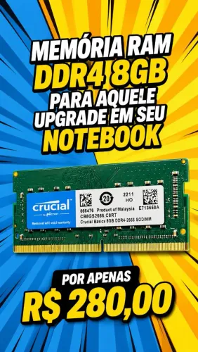 MEMÓRIA RAM DDR 4 8GB 2666