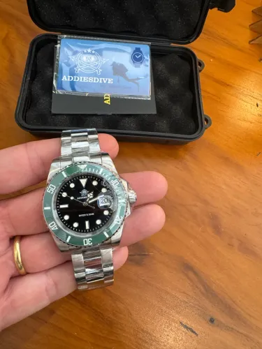 Relógio Addiesdive, 41 mm, quartz Miyota 2115, 200 m, bezel cerâmico, 316L ?Starbuckcs?