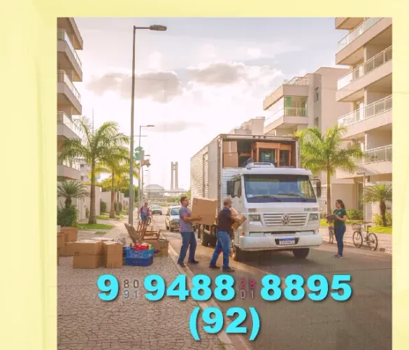 Frete Bau para Mudança em Novo Manaus, Cidade Nova, e Aleixo! Rápido e seguro!