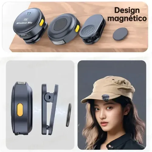 Microfone de lapela top de linha