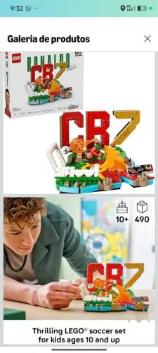 Lego Editions Destaques do Futebol Cristiano Ronaldo CR7 Copa do Mundo Portugal