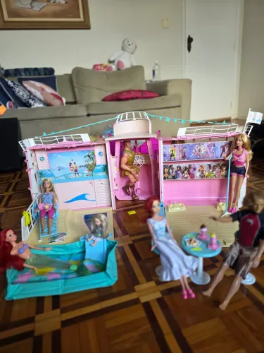 Cruzeiro Barbie Navio Gigante Retrô 2002 Raro Mattel