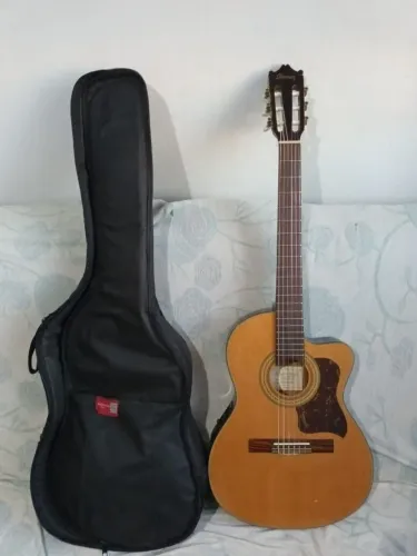Violão Ibanez GA5TCE AM Nylon Thinline Cutaway Spruce Amber<br>.