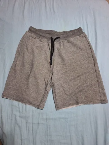Bermuda moletom cinza