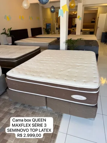 Colchão Queen MAXFLEX SÉRIE 3 LÁTEX SEMINOVO - entrego!