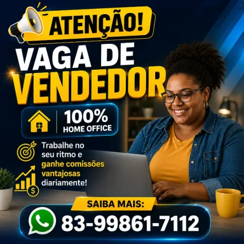 Vaga para Vendedor home office