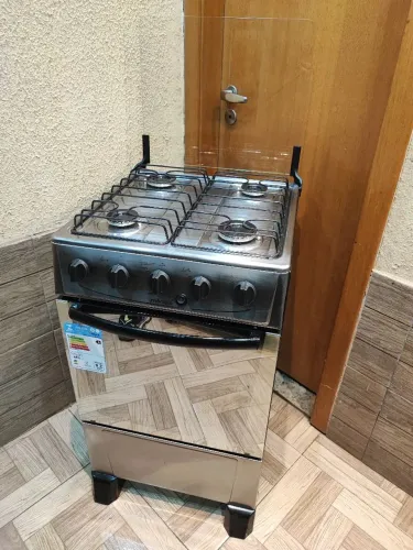 Fogão 4 bocas inox automático,LEIA O ANÚNCIO!!!!