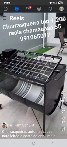 Alugo Churrasqueira Giratoria para Costelão 