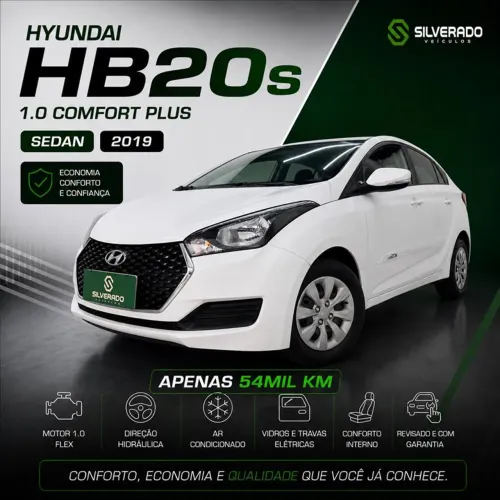Hyundai HB20S Comfort Plus 1.0 Flex 12V Mec. 2019