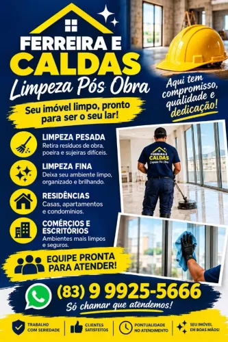 Limpeza pós obra