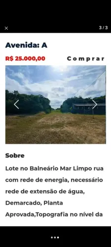 terreno em ilha comprida