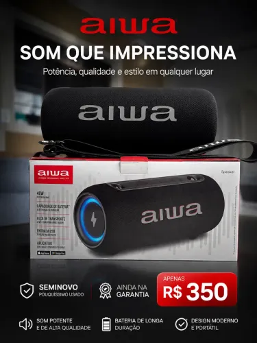 Caixa de som Bluetooth Aiwa Sp 04
