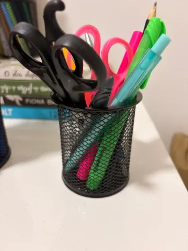 Kit 3 porta lápis preto