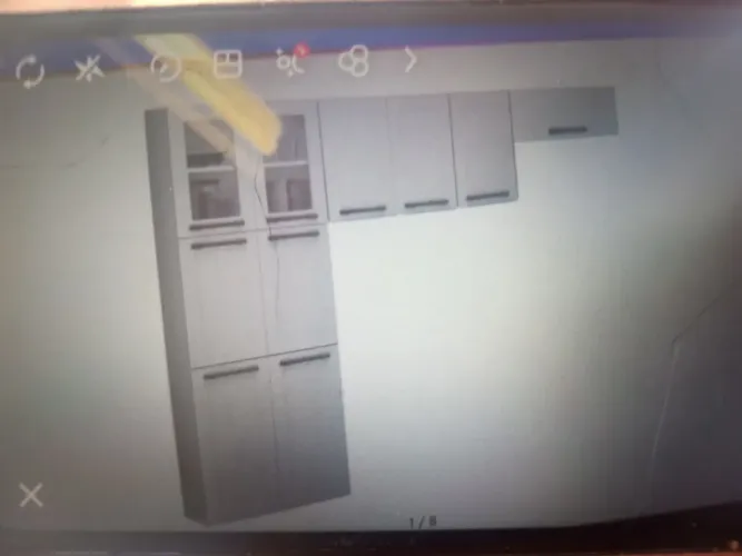 Vendo armário Itatiaia, novo na caixa, com armário multiuso e armários aéreos 