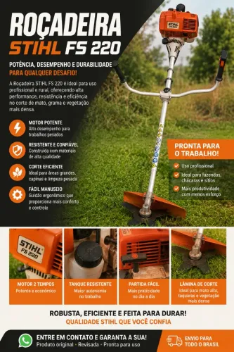 ROÇADEIRA STIHL FS 220 - ORIGINAL STIHL