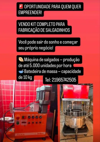 MÁQUINA DE SALGADOS 