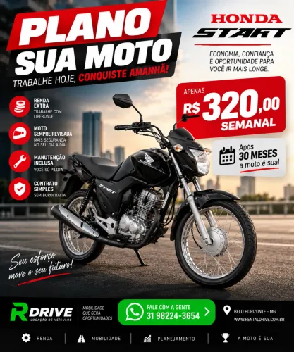 Aluguel moto para Aplicativos App